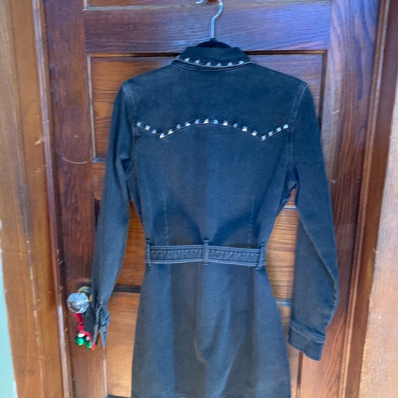 IDYLLWIND WOMEN'S WESTERN DENIM BELT DRESS - Picture 5 of 11